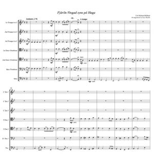 Fjäriln Vingad syns på Haga - C.M. Bellman