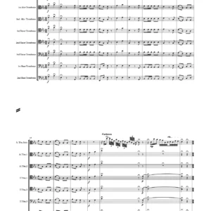 ”Schnapps Hurra” for Alto trombone Solo with Seven trombones Accompaniment - Swedish drinking song (Helen Går) with variations