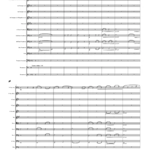 Three Swedish Songs for Bass Trombone Solo, 10-Brass Accompaniment, Timpani and 2 Percussion