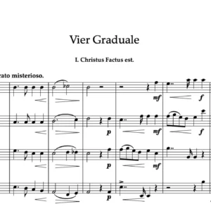 Vier Graudale - Anton Bruckner
